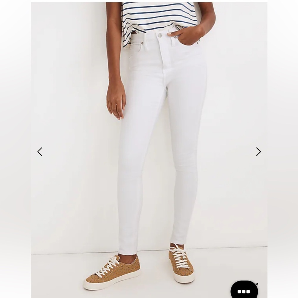 MADEWELL™️ Women's Size 29x28 Pure White 10" High-Rise Skinny Jeans